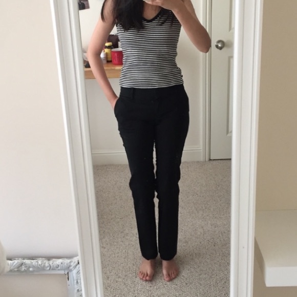 Ann Taylor Boot Cut Black Slacks US4 - Picture 2 of 3